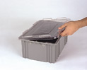 Clear lid for plastic bin