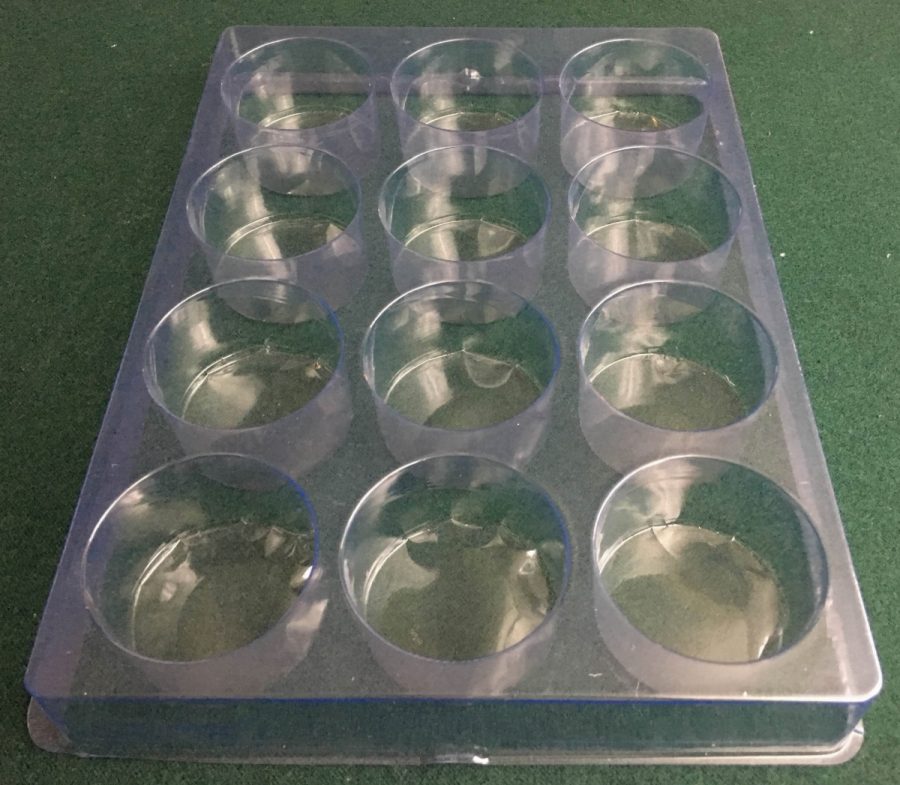 Round Cavity Clear Plastic Trays - 2.25 Diameter X 1.38
