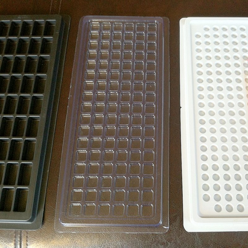 Antistatic Small Parts Trays 2 X 2 X .250