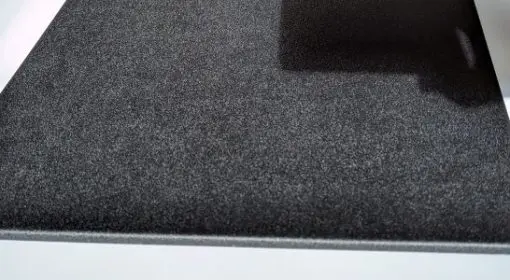 Textured back side of drip tray