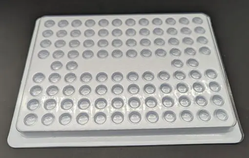 Clear Tray on White Lid shows fit