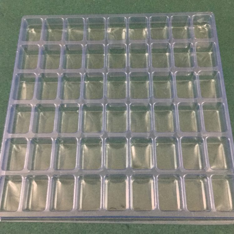 Rectangular Cavity Clear Plastic Trays - 1.5 X 1 X 1