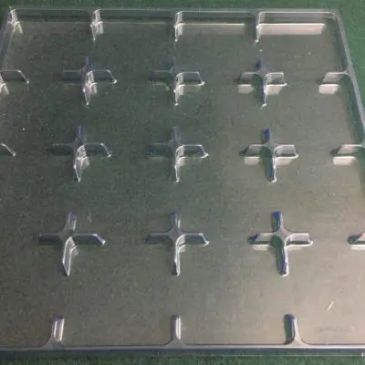 Rectangular Cavity Clear Plastic Trays - 2.63 X 2.63 X 0.5