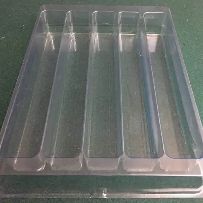 Rectangular Cavity Clear Plastic Trays - 10 X 1.31 X 1.63