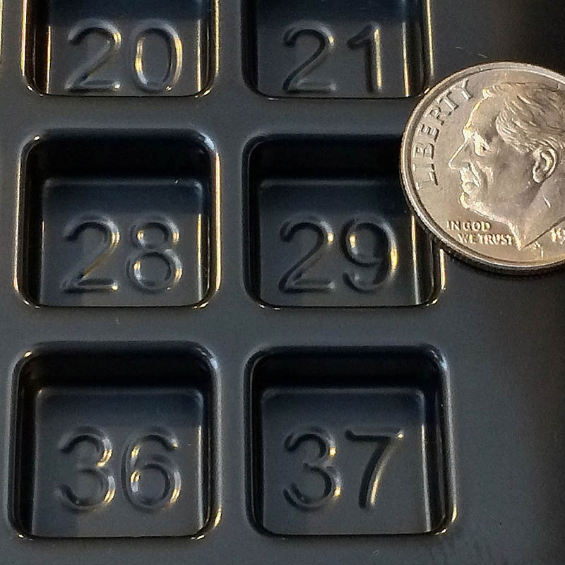 Small Cavity Conductive Trays .525 x .525 x .25 - Image 2