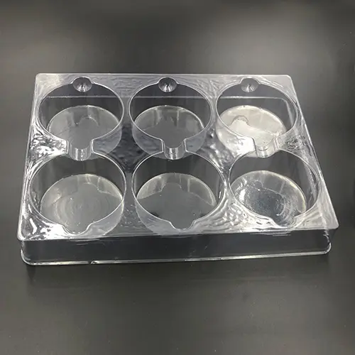 Round cavity plastic shipping tray
