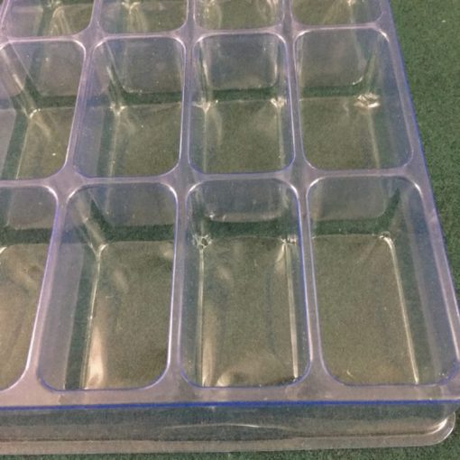 Rectangular Cavity Clear Plastic Trays - 2 X 1.06 X 1.13 - Image 2