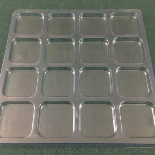 Rectangular Cavity Clear Plastic Trays - 2.38 X 2.38 X 0.5