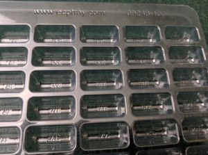 100 Cavity Medical Tray Closeup