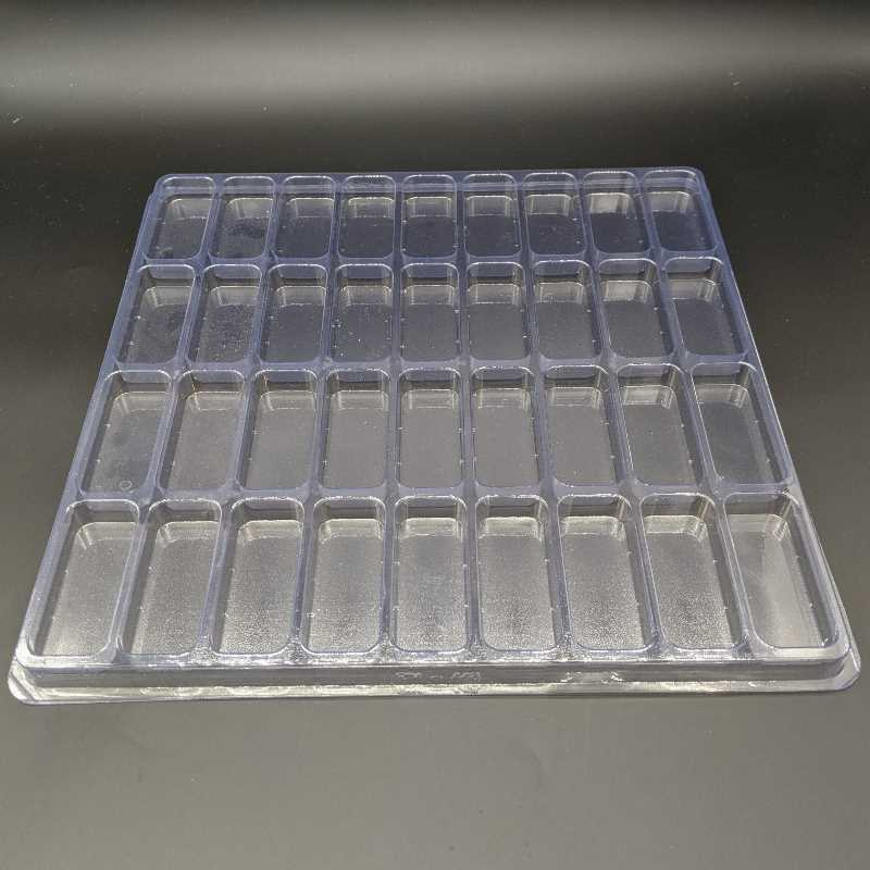 Rectangular Cavity Clear Plastic Trays - 2.50 X 1.0 X .5 - Image 2