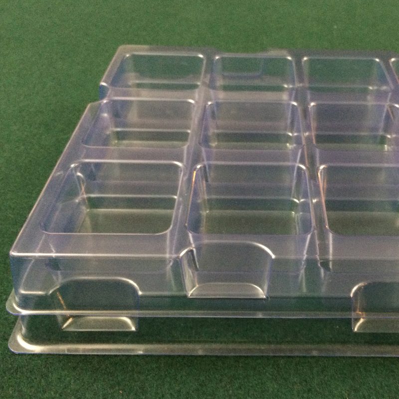 Clear Plastic Insert Tray: Cavity Size 1.75 X 1.75