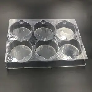 Round cavity plastic shipping tray