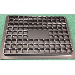 Thermoformed Packaging Plastic Tray .380 X .350 X .275