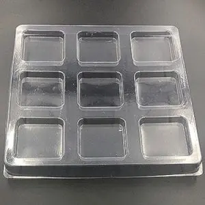 9 Cavity Shipping Tray with square cavities