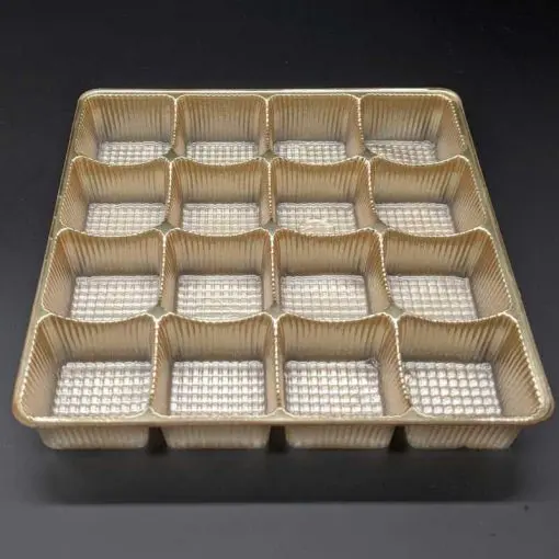Disposable Food Tray with Dividers 1.2 X 1.2