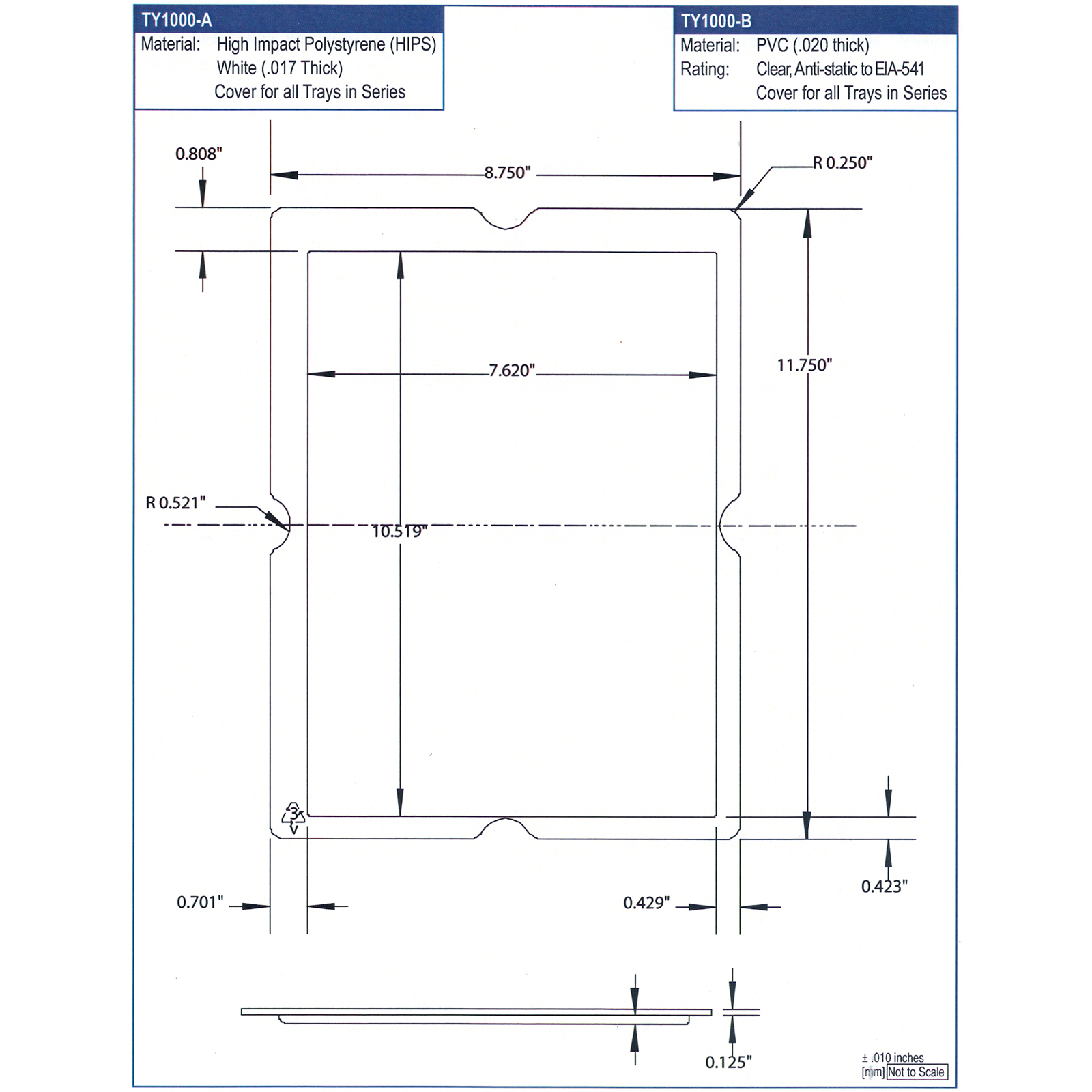 Anti-Static Disposable Shipping Lid