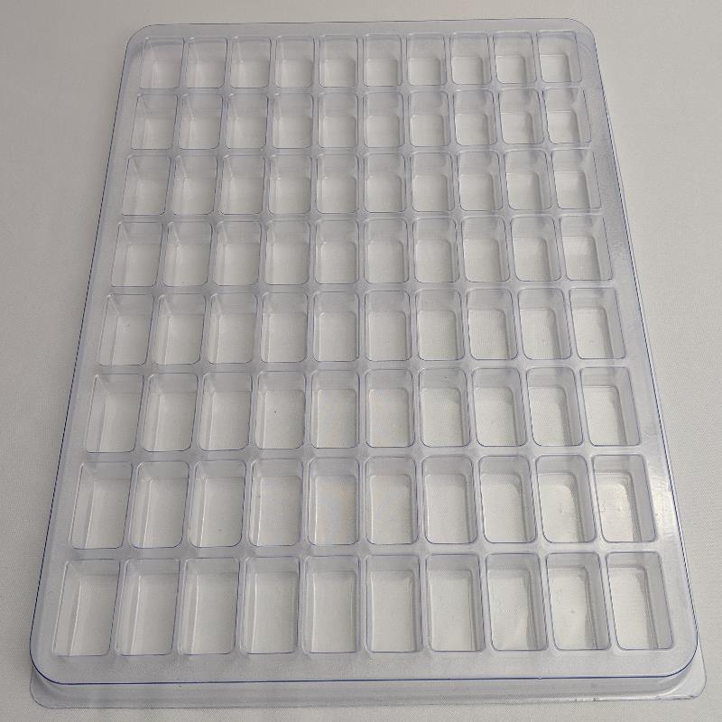 Rectangular Cavity Clear Plastic Trays - 1.50 X 0.85 X 0.75 - Image 2