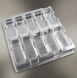 Thermoformed Stacking Tray 10 Cavity