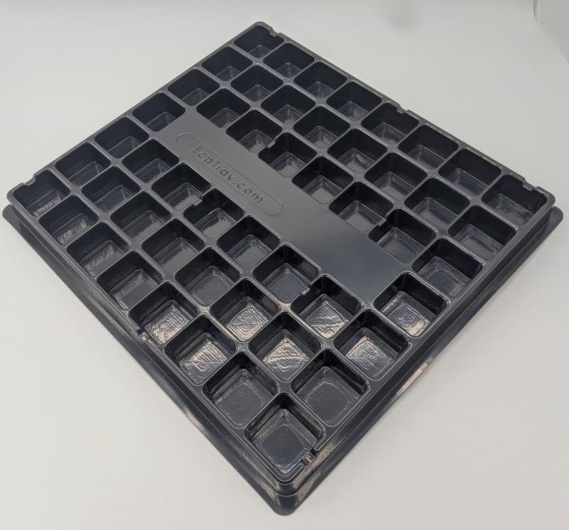 Black Conductive 50 Cavity Tray 4239-50CD
