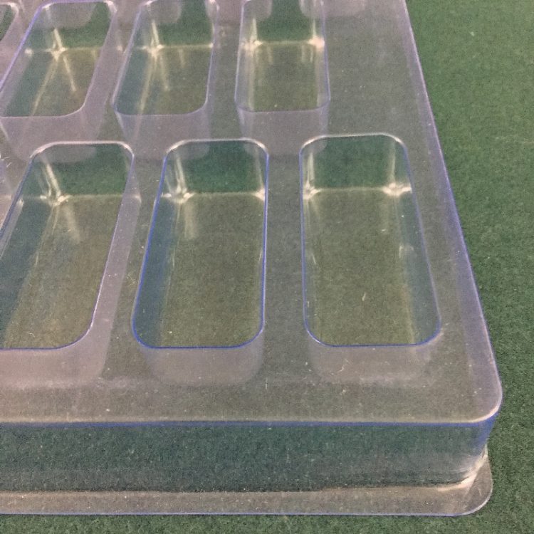 Rectangular Cavity Clear Plastic Trays - 1.8 X 1.05 X .77 - Image 2