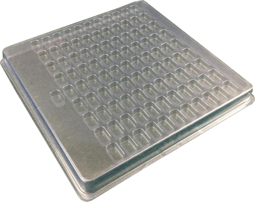 Rectangular Cavity Clear Plastic Trays - .7 X .38 X .25 - Image 2