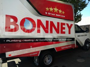 Plumbing Box Truck with Bins
