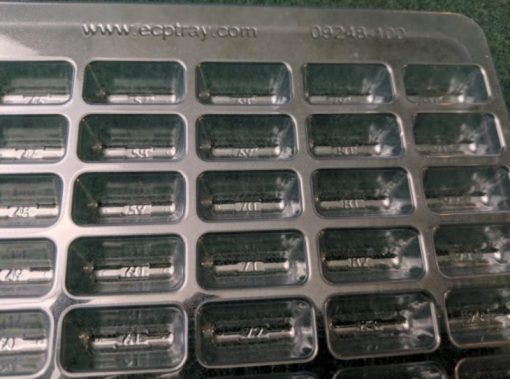 100 Cavity Medical Tray Closeup
