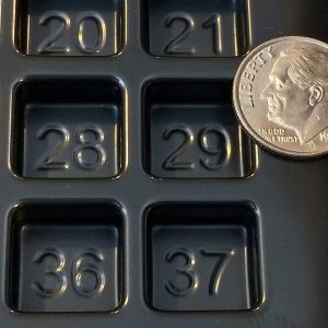 Small Cavity Plastic Trays .525 X .525 X .25