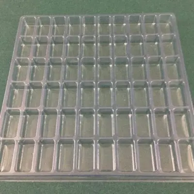 Rectangular Cavity Clear Plastic Trays - 1.6 X .850 X .850