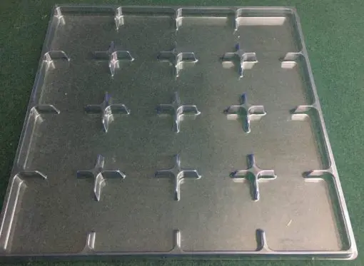 Rectangular Cavity Clear Plastic Trays - 2.63 X 2.63 X 0.5