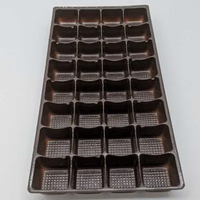 Disposable Food Tray with Dividers 1 X 1 X .7