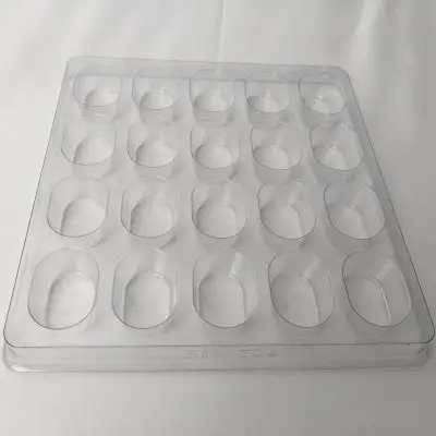 20 Cavity Tray Clear