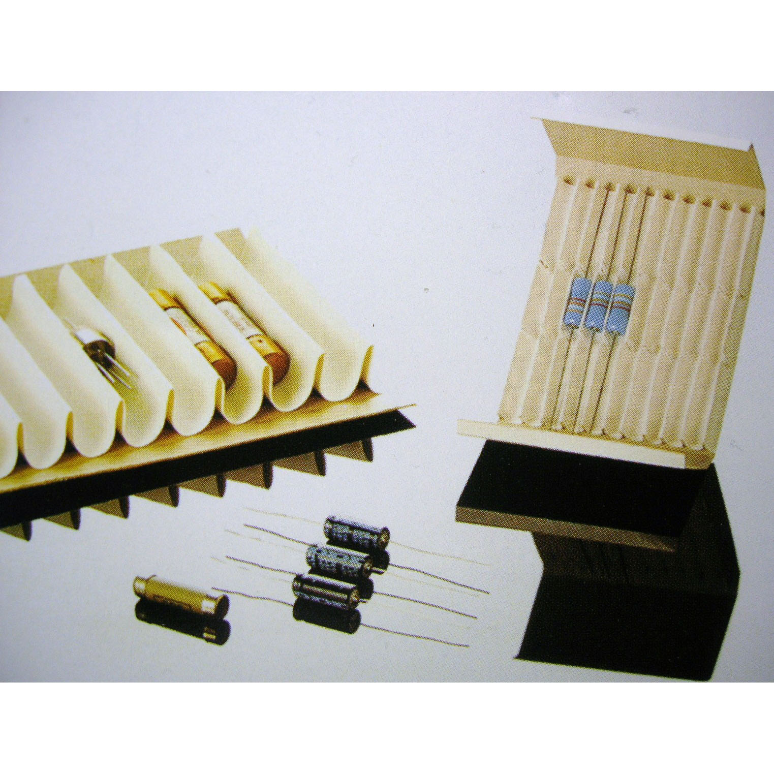 White Paper Tray for Electronics