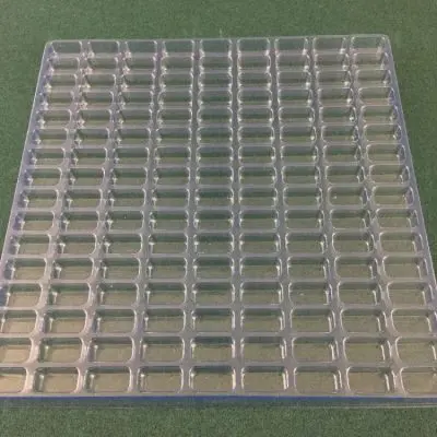 Rectangular Cavity Clear Plastic Trays - 1 X .5 X .5
