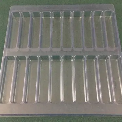 Rectangular Cavity Clear Plastic Trays - 4.28 X .88 X .88