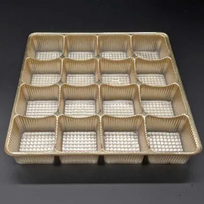 Disposable Food Tray with Dividers 1.2 X 1.2