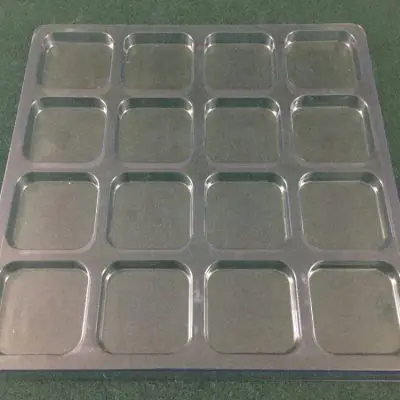 Rectangular Cavity Clear Plastic Trays - 2.38 X 2.38 X 0.5