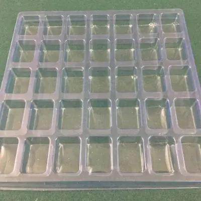 Rectangular Cavity Clear Plastic Trays - 1.75 X 1.25 X 1.00