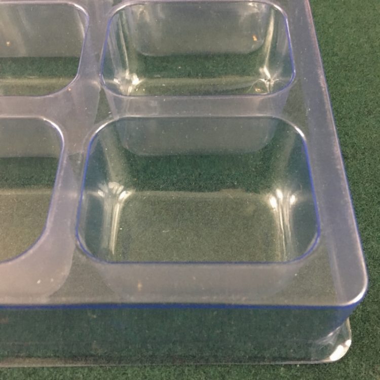 Rectangular Cavity Clear Plastic Trays - 2.25 X 1.65 X 1.36 - Image 2