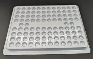 Clear Tray on White Lid shows fit