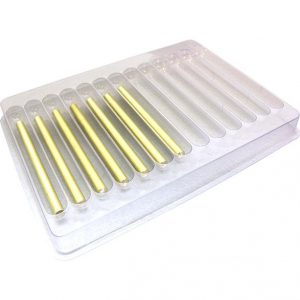 Cylindrical Cavity Clear Plastic Trays - 8.5 X .5 X .5