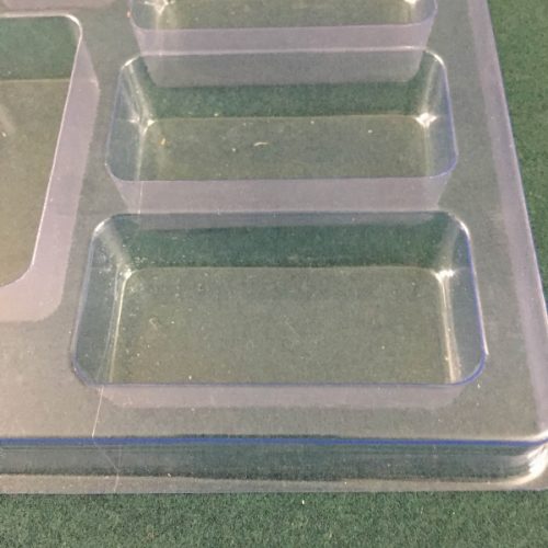 Rectangular Cavity Clear Plastic Trays - 3.45 X 1.58 X 1 - Image 2