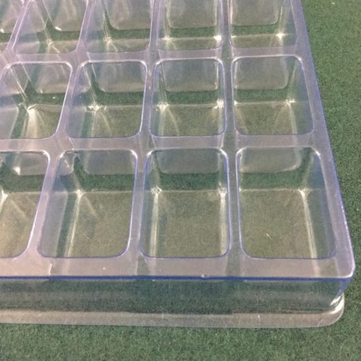 Rectangular Cavity Clear Plastic Trays - 1.5 X 1 X 1 - Image 2