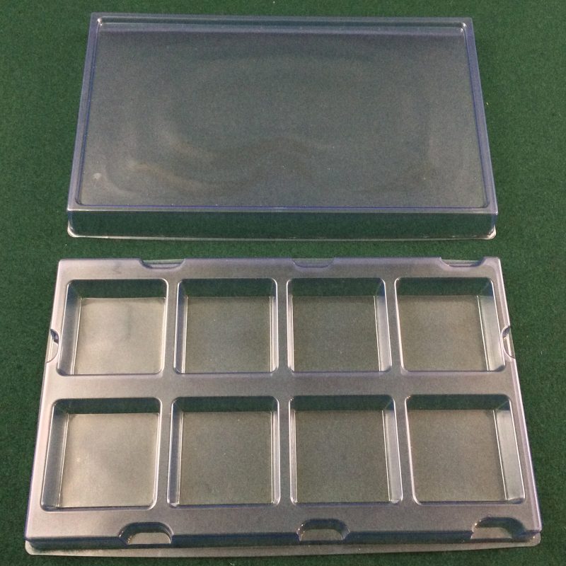 Clear Plastic Insert Tray: Cavity Size 2.75 X 2.75