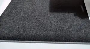Textured back side of drip tray