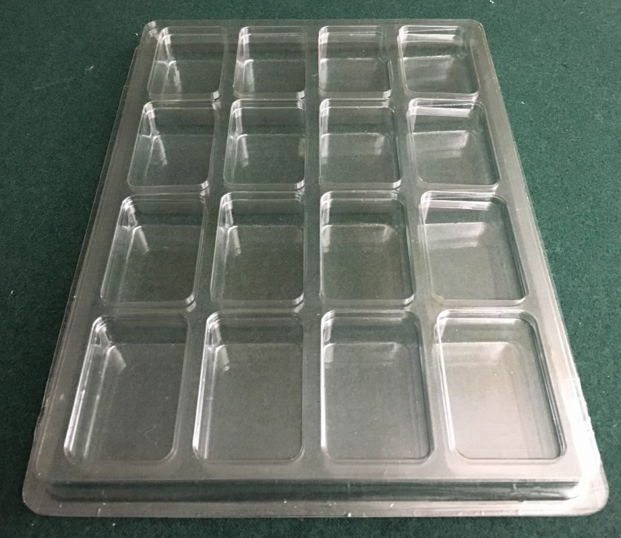 Rectangular Cavity Clear Plastic Trays - 2.43 X 1.43 X 0.5 - Image 2
