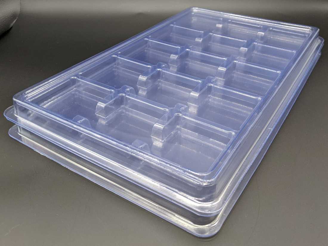 Clear Plastic Insert Tray: Cavity Size 2.21 X 2.05 - Image 2