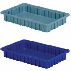 Blue Divider Storage Bins