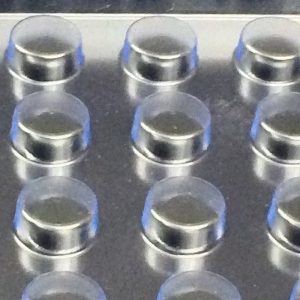 Small Cavity Plastic Trays .400 Diameter X .2