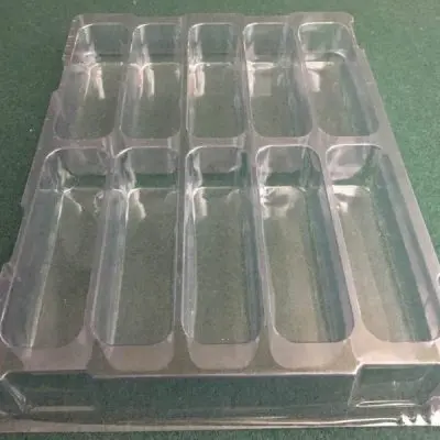Rectangular Cavity Clear Plastic Trays - 4.88 X 1.38 X 1.25